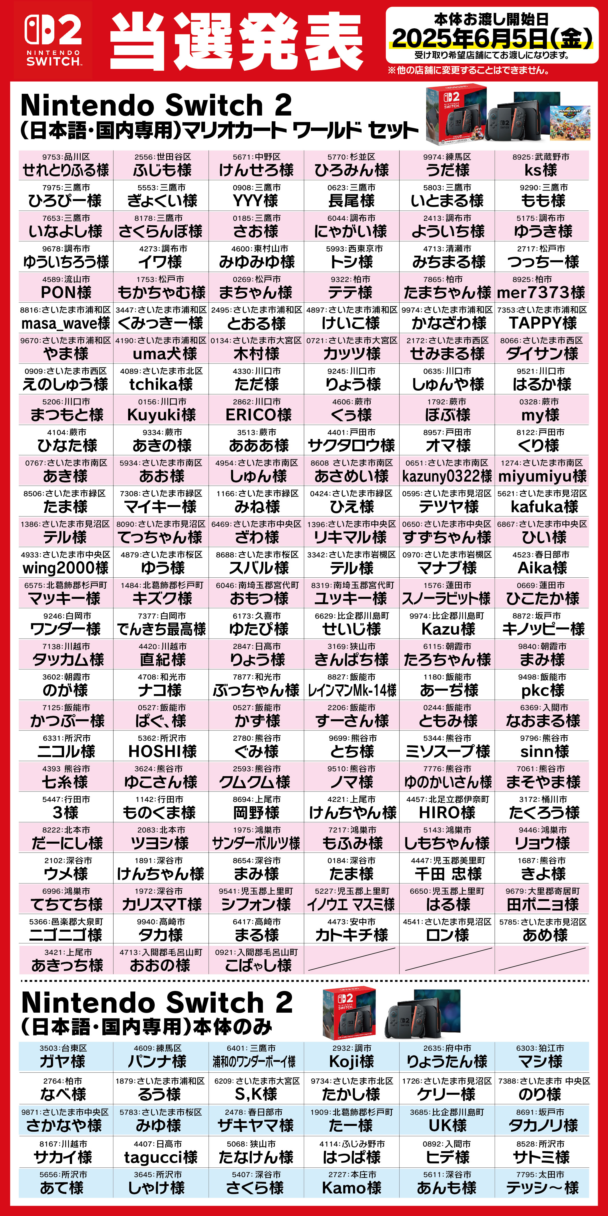 ã¹ã¤ããï¼å½é¸çºè¡¨Z